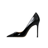 Naked high heels for women new models for socialites color blocked French style queen pointed single shoes for women, slim heels