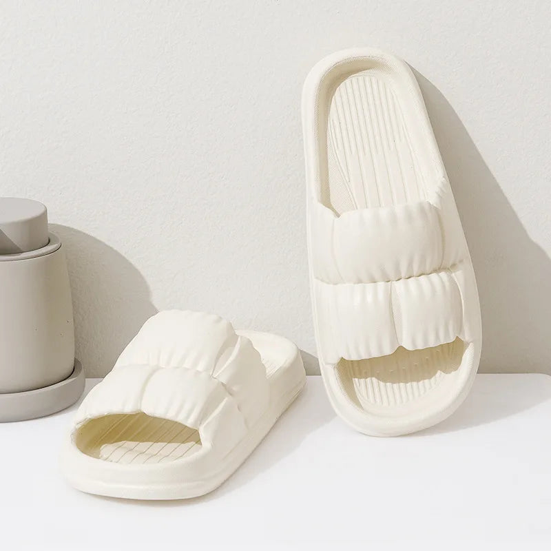 Thick Sole Flat Bottom Bathroom Home Slippers Fashion Soft Sole EVA Indoor Women Sandals Summer Non Slip Slippers TG22