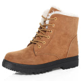 Women's Boots 2024 Winter Boots With Fur Low Heels Snow Boots Ankle Bota Feminina Platform Booties For Women Winter Shoes Heeled