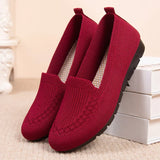 Casual Shoes Women's Summer Mesh Breathable Flat Shoes Ladies Comfort Light Sneaker Socks Women Slip on Loafers Zapatillas Muje