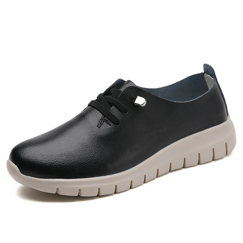 Fashion Women Oxford Shoes Casual Ladies Luxury Designer Flats Leather Sneakers Lightweight Women's Flat Moccasins Zapatos Mujer