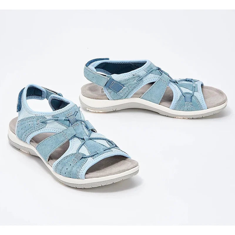 Customizable 2024 New UZZDSS Women Sandals Fashion Pure Color Casual Ladies Comfy Low Cut Round Toe Flat Beach Summer Shoes