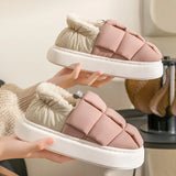 Evshine Winter Toast Women Slippers Warm Plush Cotton Slippers Indoor Home Non-Slip Thick Sole Furry Shoes For Couples New 2022