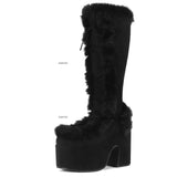 GIGIFOX Platform Ankle Boots For Women Lace Up Fashion Combat Goth Gothic Punk Style Boots 2024 Winter Short Boots Shoes Brand