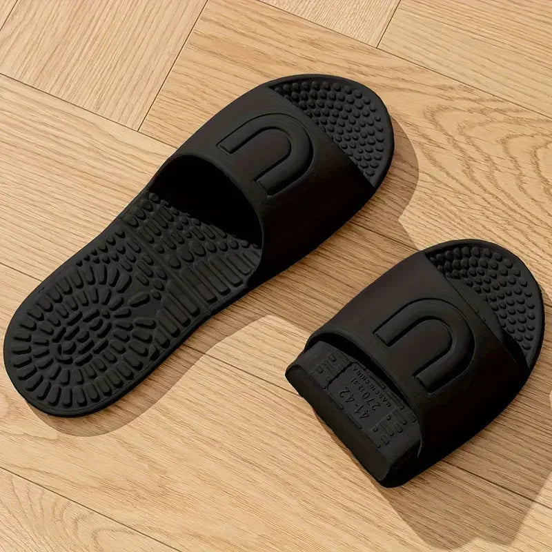 Lightweight Foldable Travel Slippers Women Soft Sole Eva Non Slip Bathroom Slides Woman 2025 Summer Unisex Travel Hotel Slippers