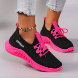 Nouveau produit de printemps : chaussures de sport décontractées à blocs de couleurs pour femmes avec sangle Confortables, respirantes, légères, résistantes à l'usure
