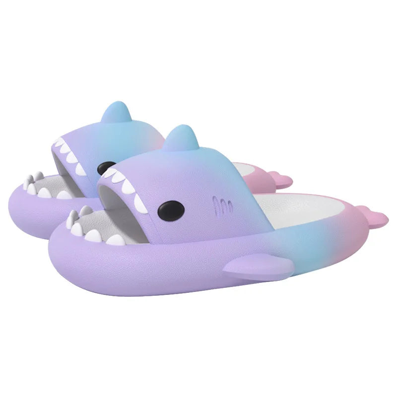 Evshine Summer Women's Sandals Fashion Shark Sandals For Women Lovely Thick Platform Shark Slippers Outdoor Soft Beach Slippers