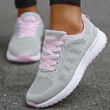 Women's Sneakers Casual Shoes Flats Air Mesh Breathable Trainers Ladies Shoes Female Sneakers Women Shoes Basket Tenis Feminino