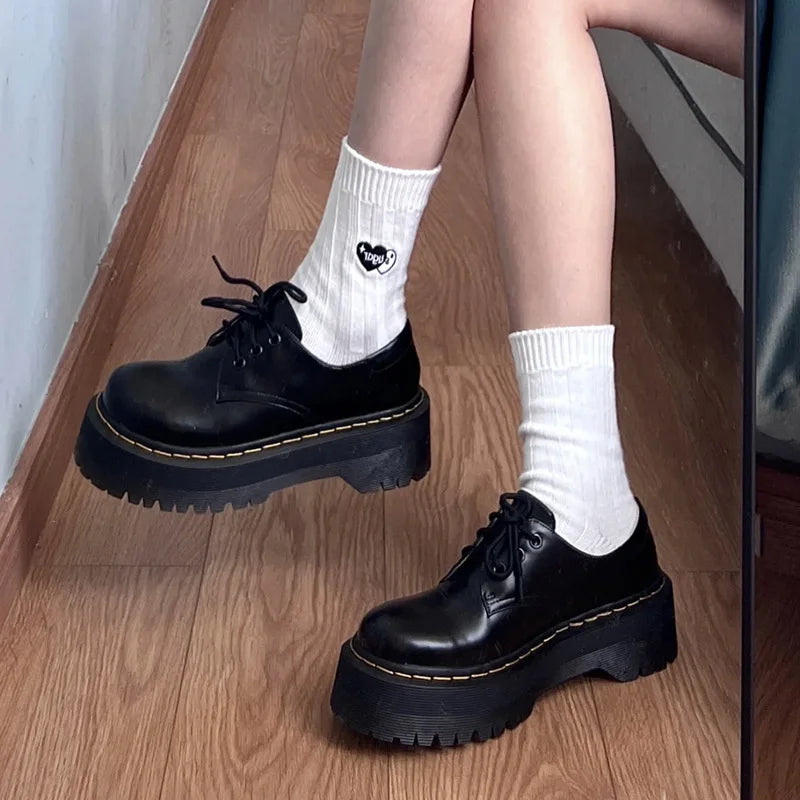 Lolita Shoes Women Japanese Mary Jane Shoes Women Vintage Girls Students JK Uniform High Heel Platform Shoes Cosplay A25-88