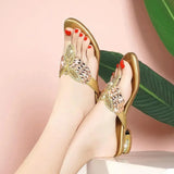 Cresfimix Women Fashion Sweet Multi Color High Quality Spring Slip on Peep Toe Shoes Lady Casual Sandals Sapatos Femininas A1477