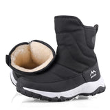 Women Winter Boots 2024 New Plush Women's Short Boots Woman Snow Boots Zipper Waterproof Non-slip Warm Women's Winter Shoes