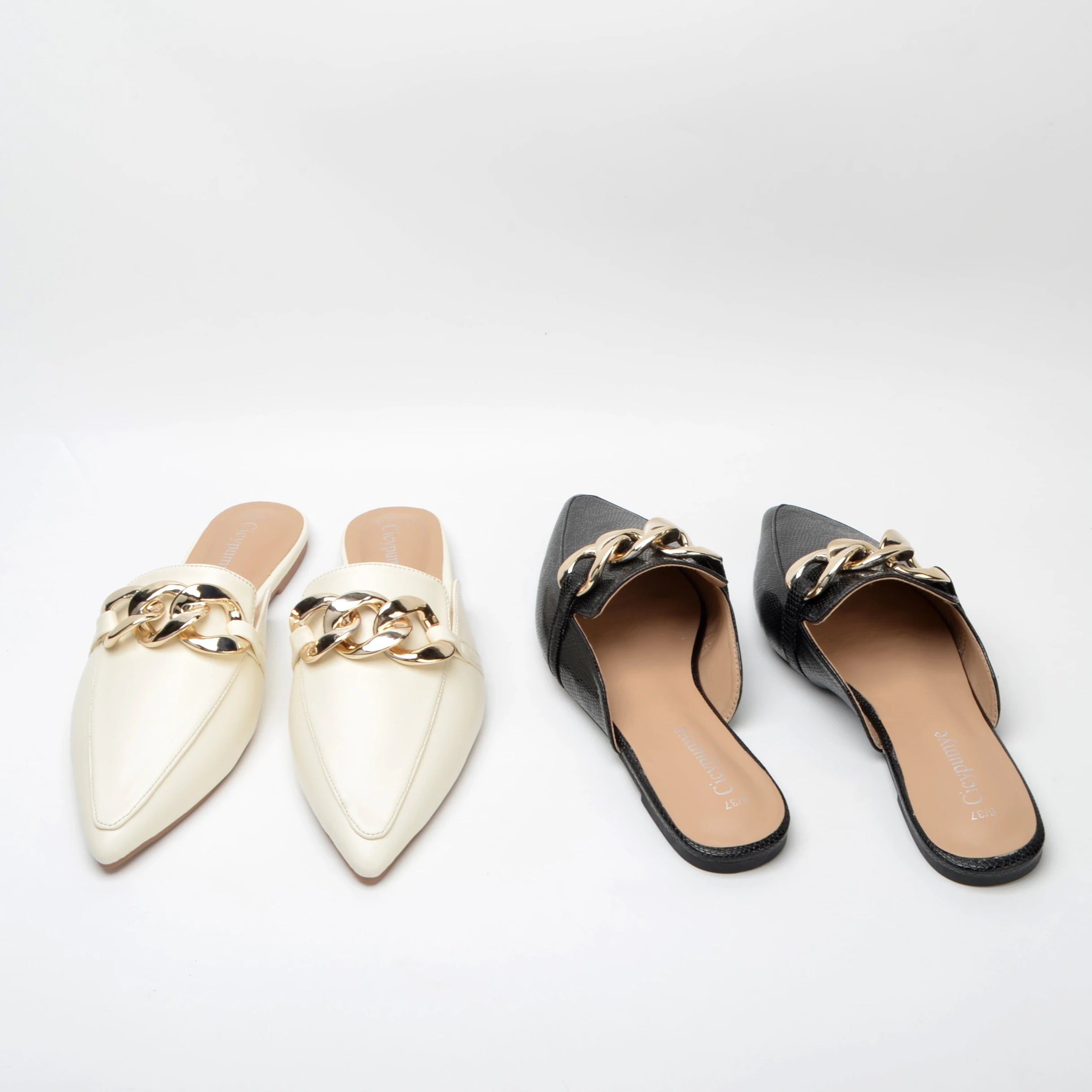 Fashinable   chain  casual  office lady   comfortable   muller slippers sandals