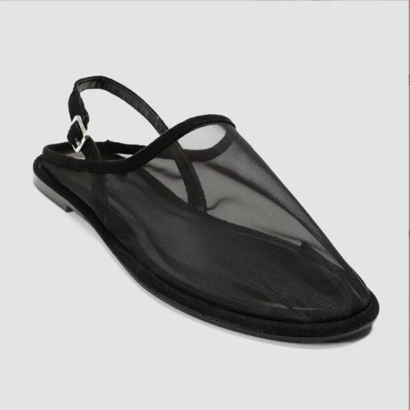 zapatos mujer 2024 tendencia Mesh Casual Sandals Flat Bottom Sandals Fashion Slip-On Shoes for Women Solid Women's Sandals Sanda