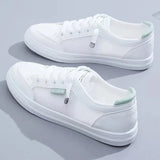 Women Sneakers Women's Vulcanize Shoes Spring  Autumn Breathable Flats Solid Color Mesh Shoes Young Woman Casual White Shoes