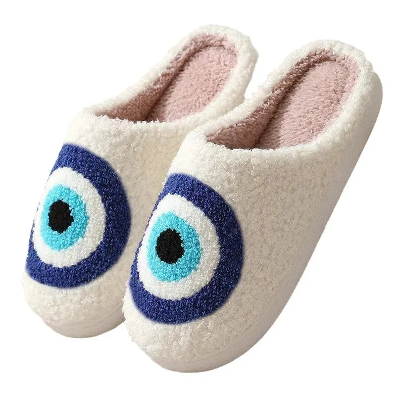 New Winter Christmas Sandals Adult Warm Indoor Bedroom Slippers Women Comfortable Non-slip Slides Men Home Soft Plush Flip Flops