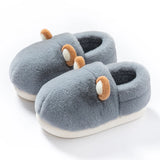Chaussons en coton pour femmes automne et hiver intérieur maison antidérapant et isolation en peluche chaussons en coton pour hommes pour usage extérieur