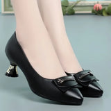 Cresfimix women fashion sweet green pu leather stiletto heels for office lady black summer high heel shoes zapatos dama a6047