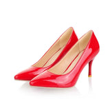 Elegant Pumps Shoes Woman 2024 Spring High Heels Red Pink White Nude Women's Heeled Party Office Wedding Shoes Female Large Size