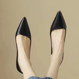 Women's Summer Footwear Pumps Formal Shoes for Woman 2024 Pointed Toe Office Black Moccasins on Heeled High Heels Quality Trend