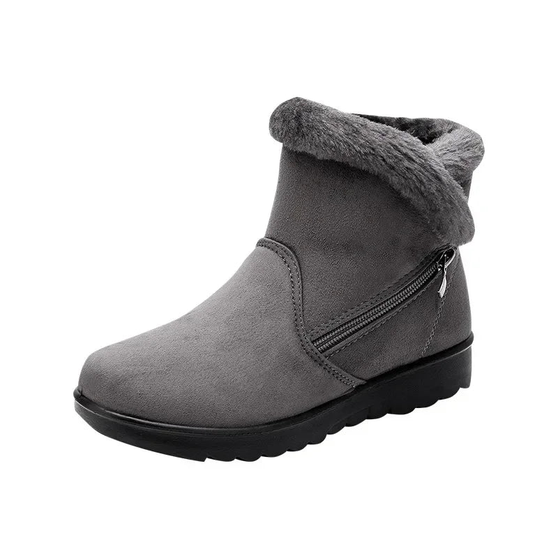 Winter Boot Women Non Slip Plush Snow Boots Zipper Fashion Comfort  Ankle Boot Sizes 35-43 2025 New Couples Platform Short Boots