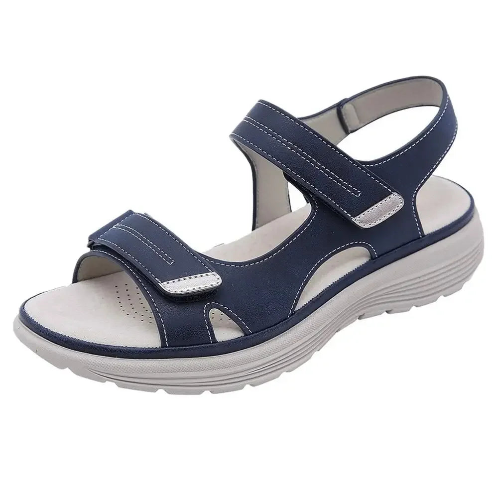 BEYARNE Women Summer Wedges Non-slip Beach Open Toe Breathable Sandals Sport Style Shoes