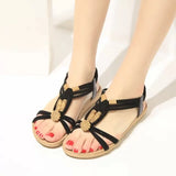 New Women Summer Sandals Women Shoes Bohemia Gladiator Beach Flat Casual Sandals Leisure Female Ladies Women Slip On Sandalias