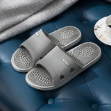 Women Men Foot Massage Slippers Home Bathroom Anti-slip Slides Soft Casual Flats Couples Home Relief Feet Health Care Shoes