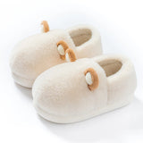 Chaussons en coton pour femmes automne et hiver intérieur maison antidérapant et isolation en peluche chaussons en coton pour hommes pour usage extérieur