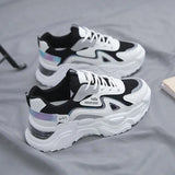Sneakers Women Platform Hollow-out Breathable Flat Shoes Woman Shoes Green Casual Trainers Ladies Chunky Sneakers Women Shoes