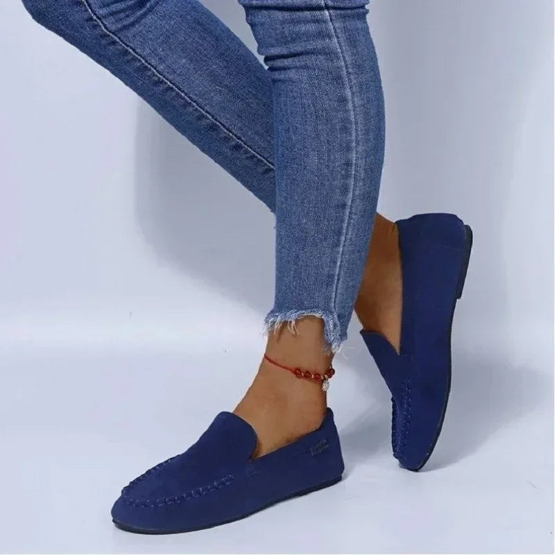 Shoes for Women 2024 Brand Slip-on Women's Flats Fashion Solid Casual Flat Shoes Hot Sale Round Toe Light Loafers Zapatos Mujer