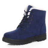 Women's Boots 2024 Winter Boots With Fur Low Heels Snow Boots Ankle Bota Feminina Platform Booties For Women Winter Shoes Heeled
