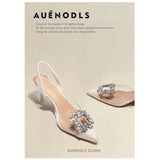 Women's High Heels Pumps Spring Summer Autumn Fashion New Sexy Banquet Comfortable Crystal Transparent Solid Color Pointed Toe
