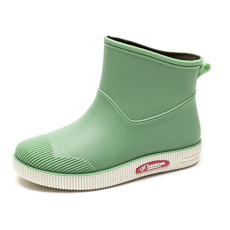 2023 new rain boots for women, outdoor fashionable rain boots, winter cotton warm outdoor non-slip waterproof rubber shoes for w