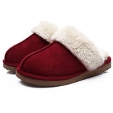 Litfun Winter Fur Women Slippers Fashion Fluffy Fur Slippers Furry Fuzzy House Slippers Indoor Warm Bedroom Comfy Plush Slippers