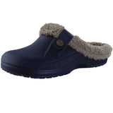 Pallene Fur Lined Clogs Women Men Waterproof Graden Shoes Winter Fuzzy Slippers Plush Bedroom Shoes Outdoor Fashion Fur Clogs