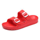 Womens Summer Sandals Lightweigh Classic Summer Slip on Sandalias Non Slip Outdoor Beach Shoes Buckle Adjustable Garden Clogs