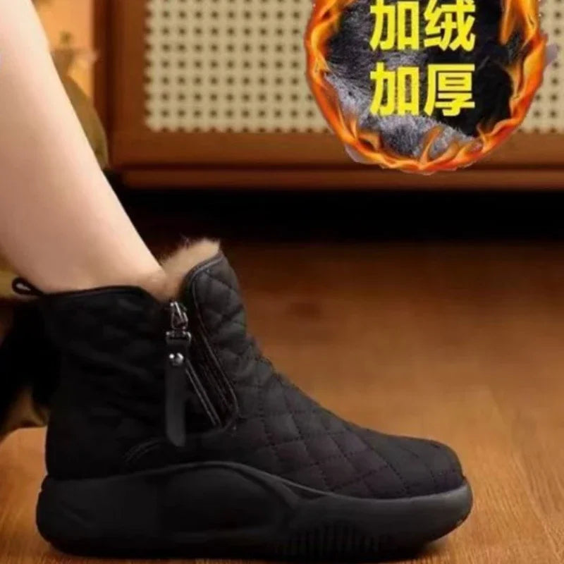 Thick Bottom Side Chain Warm Comfortable Snow Boots for Women In 2024 Winter New Fashion Casual Casual Short Boots for Women’s