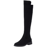 Chaussures pour femme à talon moyen, bottes d'hiver à tige haute pour femme, longues et plates, style gothique, printemps-automne, demi-saison, qualité tendance