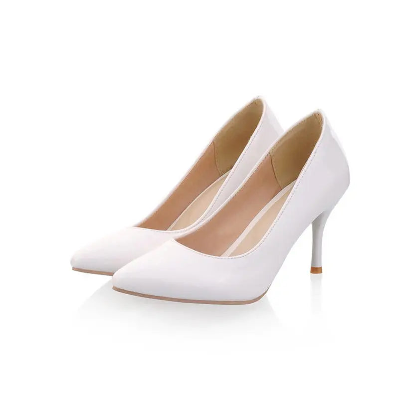 Elegant Pumps Shoes Woman 2024 Spring High Heels Red Pink White Nude Women's Heeled Party Office Wedding Shoes Female Large Size