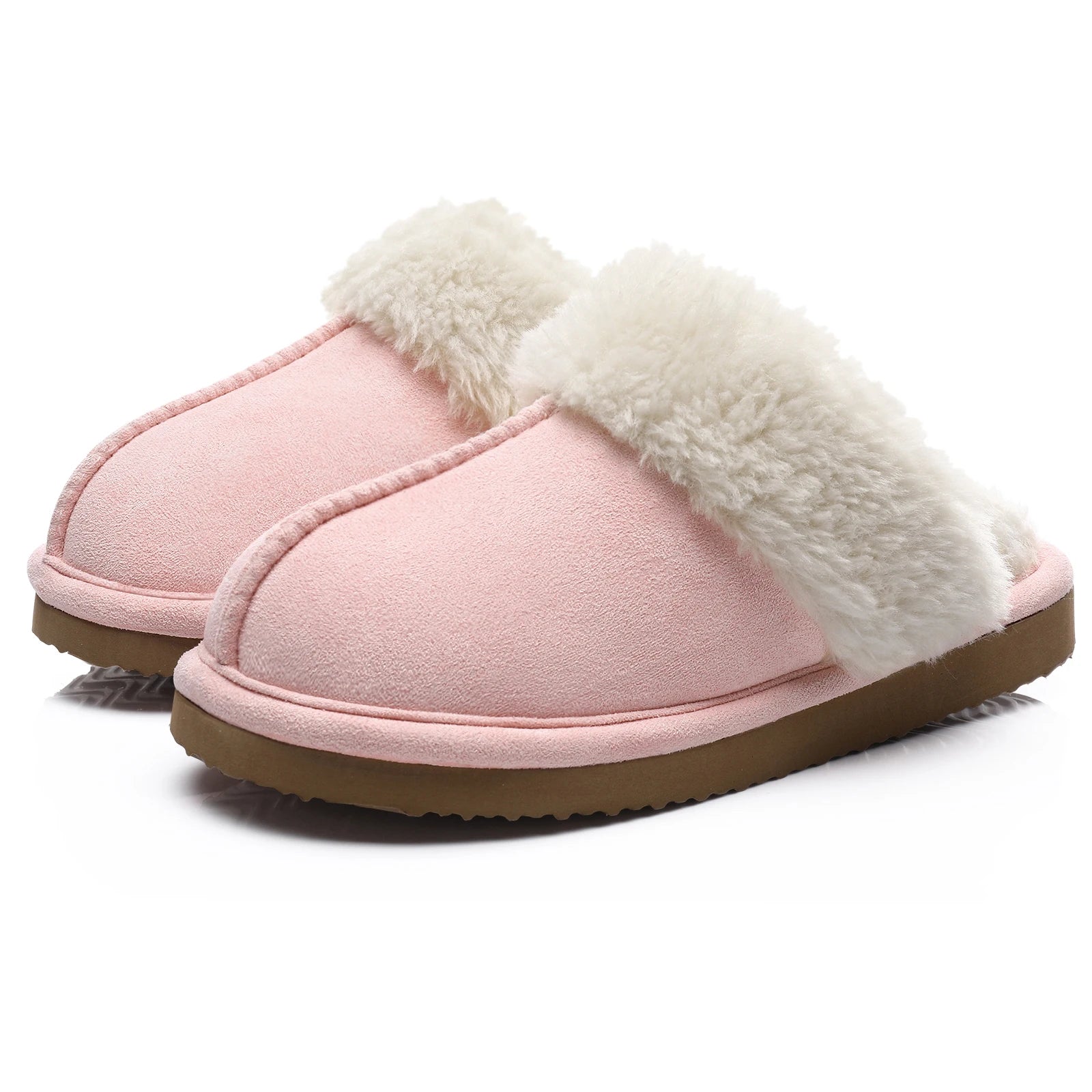 Litfun Winter Fur Women Slippers Fashion Fluffy Fur Slippers Furry Fuzzy House Slippers Indoor Warm Bedroom Comfy Plush Slippers