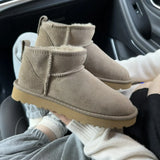 2024 new classic mini snow boots. Combining sheepskin and genuine leather, winter fashionable and casual warm boots