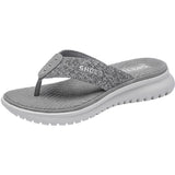 SIKETU Brand Summer Fashion Simple Flip Flops Women Wedge Clip Toe Shoes Leisure Slides Blue Lightweight Comfortable Waterproof