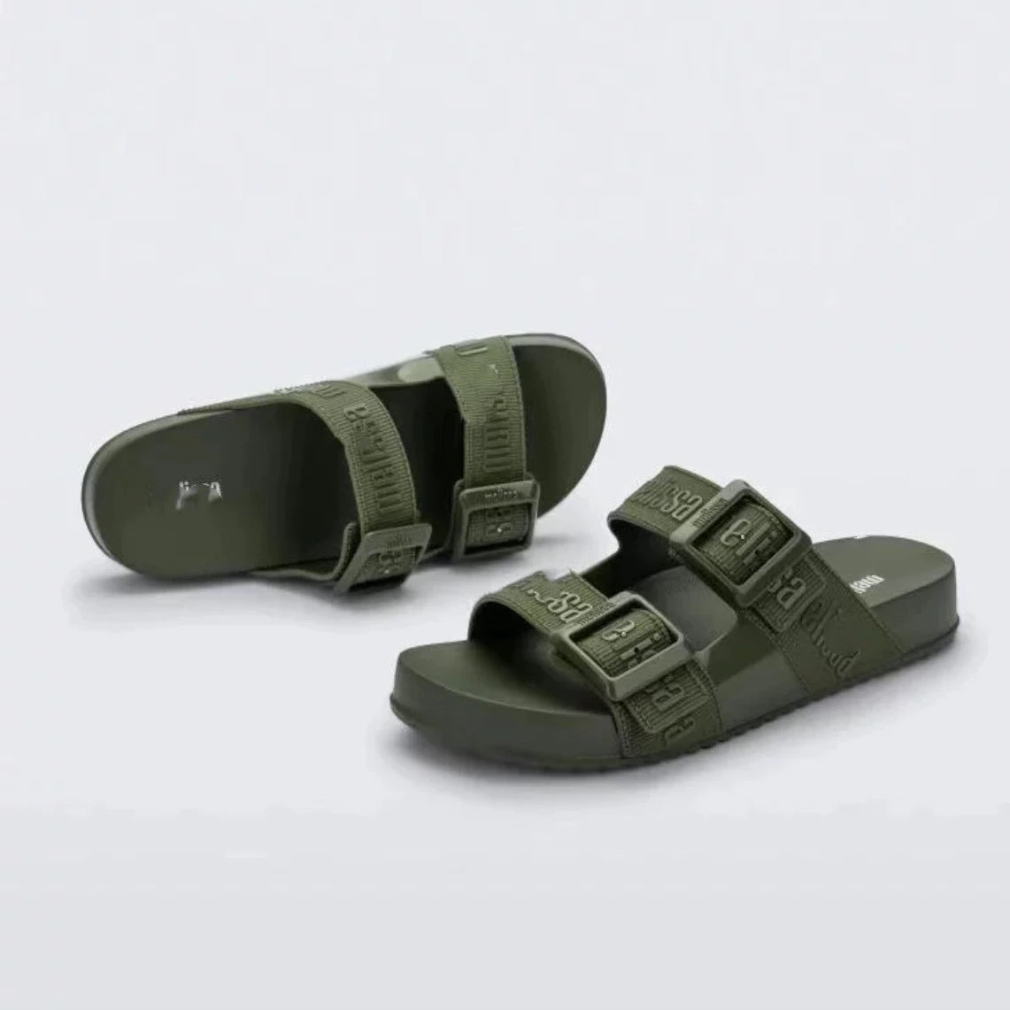 Mini Melissa Adult Outerwear Casual sandals ladies Fashion Versatile Double Button beach shoes Thick Bottom Slippers for Women