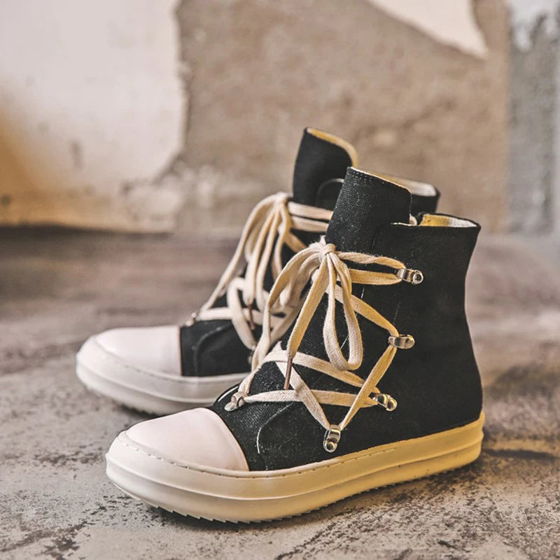 Women Flats Sneakers For Women PU&Canvas Unisex Lace Up Shoes Round Head Comfortable Plus Size 35-44 Platform Brand New Classic