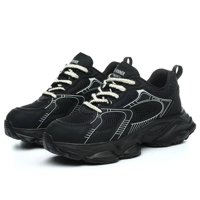 anti slip work shoes women hard plastic toe safety shoes women lightweight safety boots industrial indestructible safety shoes
