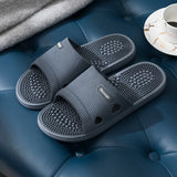 Women Men Foot Massage Slippers Home Bathroom Anti-slip Slides Soft Casual Flats Couples Home Relief Feet Health Care Shoes