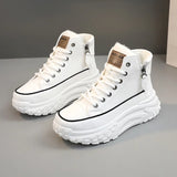Fashion High Top Ankle Boots for Women 2024 New Comfortable Platform Sneakers Designer Brand Outdoor Casual Shoes Tenis De Mujer